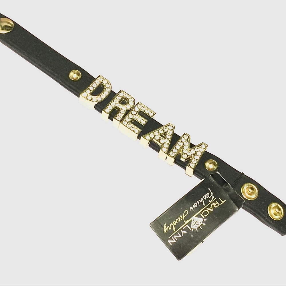 Traci Lynn Dream Snap Band in Black and Gold
